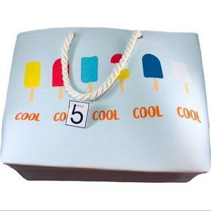 5B Style “Cool Summer” Extra Large Reusable Fashionista Tote Bag! NEW! NWT!